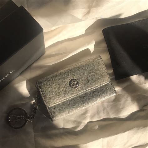 chanel keychain wallet price|Chanel wallet cost.